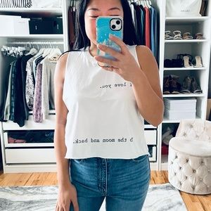 BRANDY MELVILLE White Muscle Tank